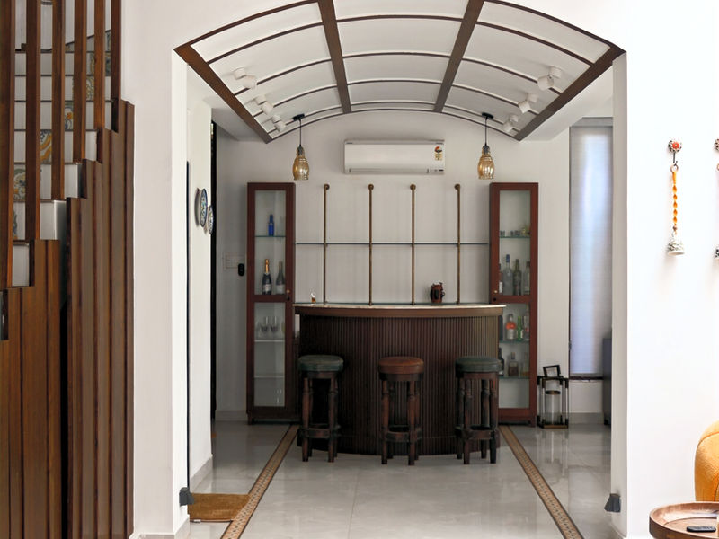 Living area, 4 BHK villa by Mandal Industry, Goa