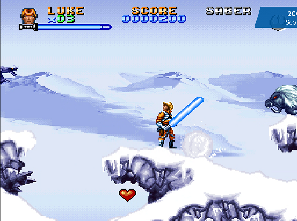 Super Star Wars: The Empire Strikes Back Gameplay