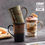 Thumbnail: OMK American retro style ceramic 310ML mug Light Luxury Wooden Handle Coffee cup