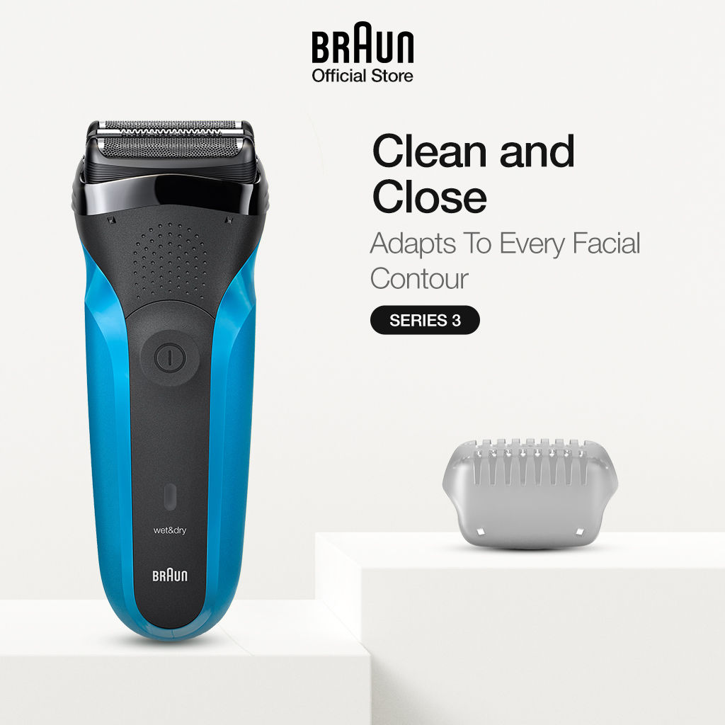 Braun Series 3 310s Electric Shaver for Men - Rechargeable Wet & Dry Electric R