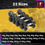 Thumbnail: Prograde Hex Rubberised Dumbbell (1KG - 12.5KG)