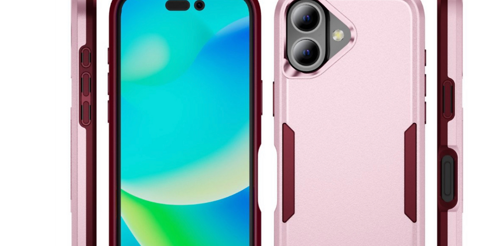 Thumbnail: I Phone 16 Strong Armor Phone Case (Pink)