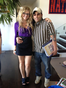 On set of "Not Another Celebrity Movie"