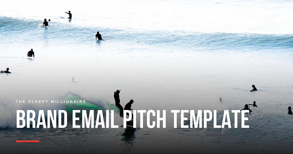 Brand email pitch template