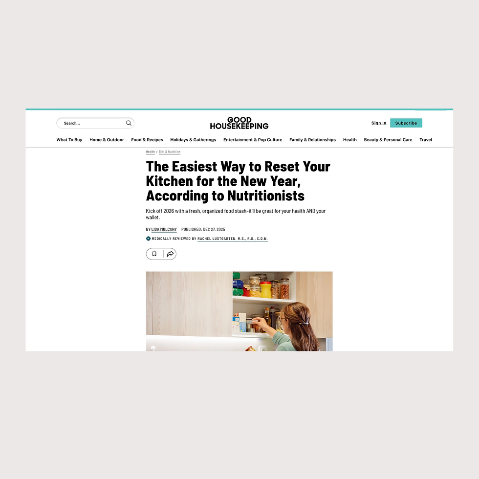 Kitchen Reset, Good Housekeeping interview with Sue-Ellen Anderson-Haynes