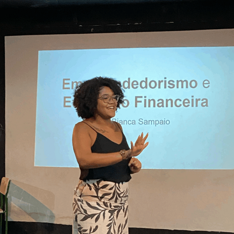 Palestra sobre empreendorismo e educação financeira utilizando as Rotinas de Pensamento