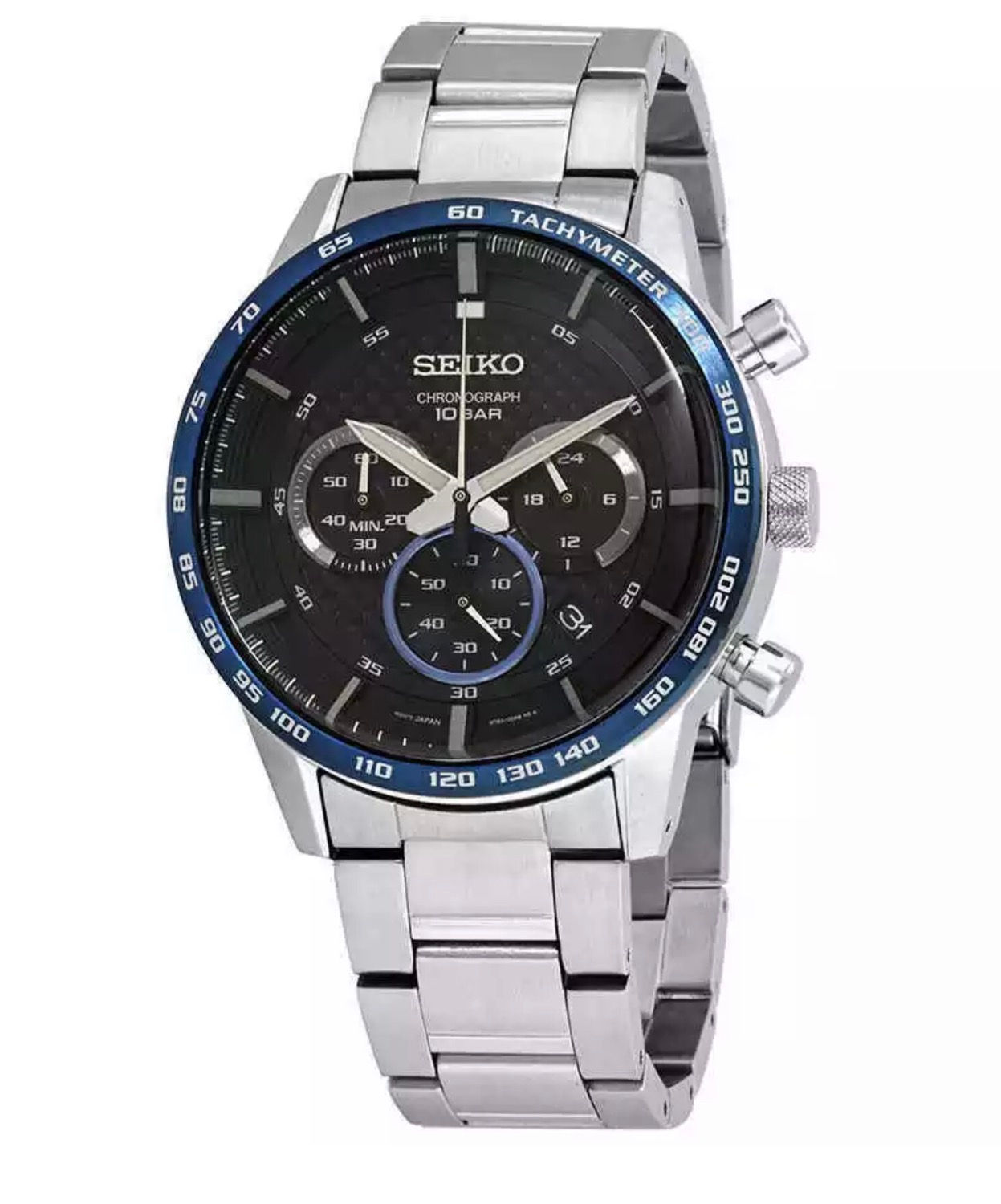 Seiko Neo Sports Chronograph Quartz Black Dial Men's Watch SSB357  