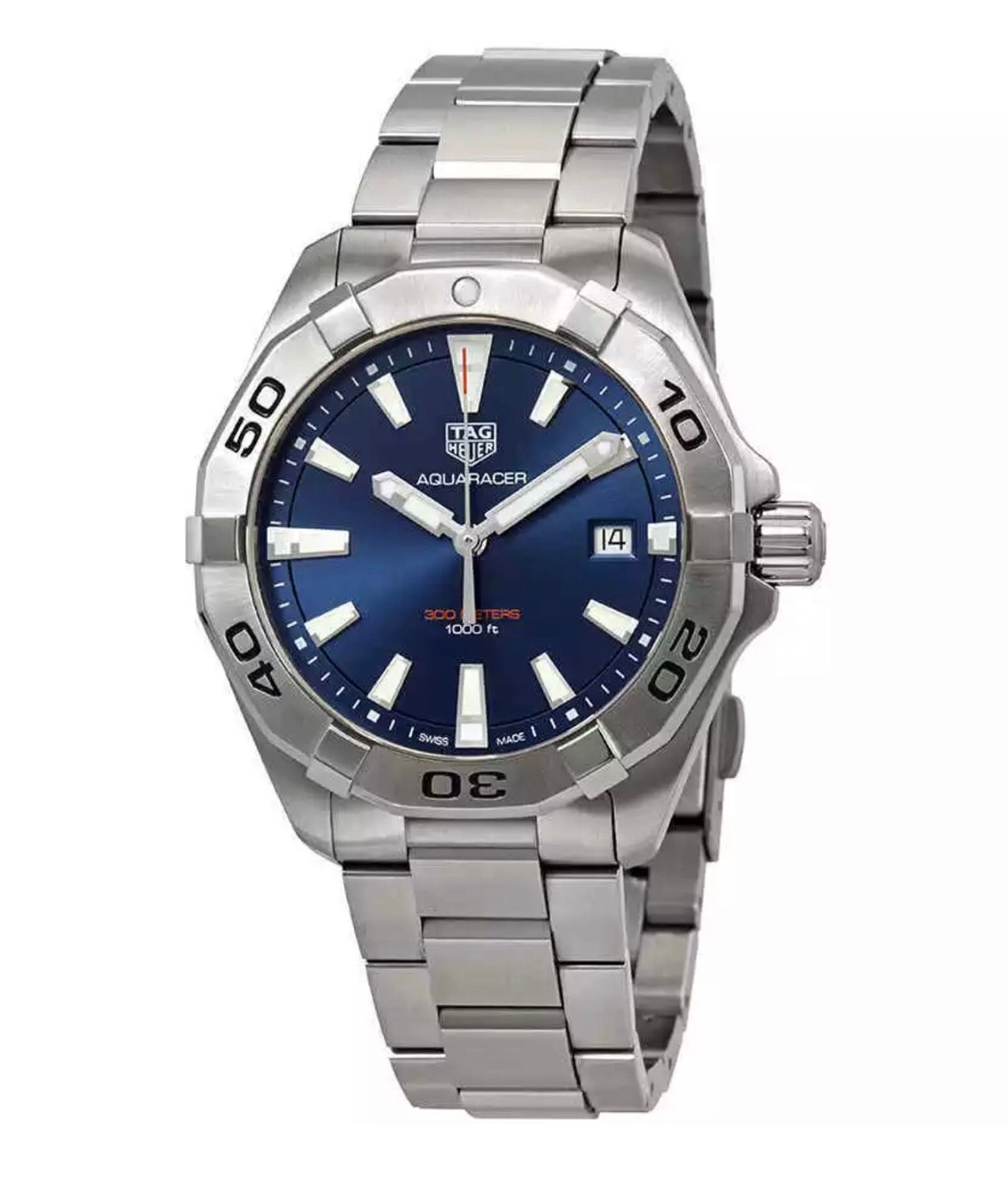 Tag Heuer Aquaracer Blue Brushed Dial Men's Watch WBD1112.BA0928