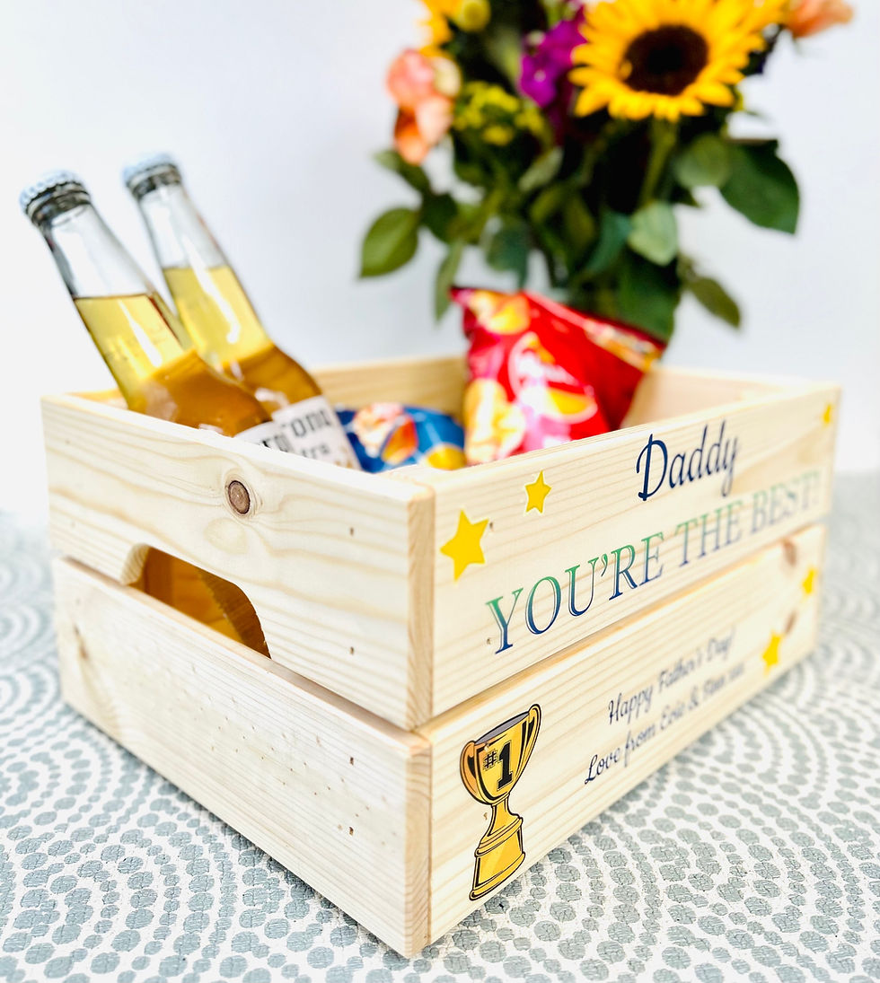 Thumbnail: Personalised treat box crate 