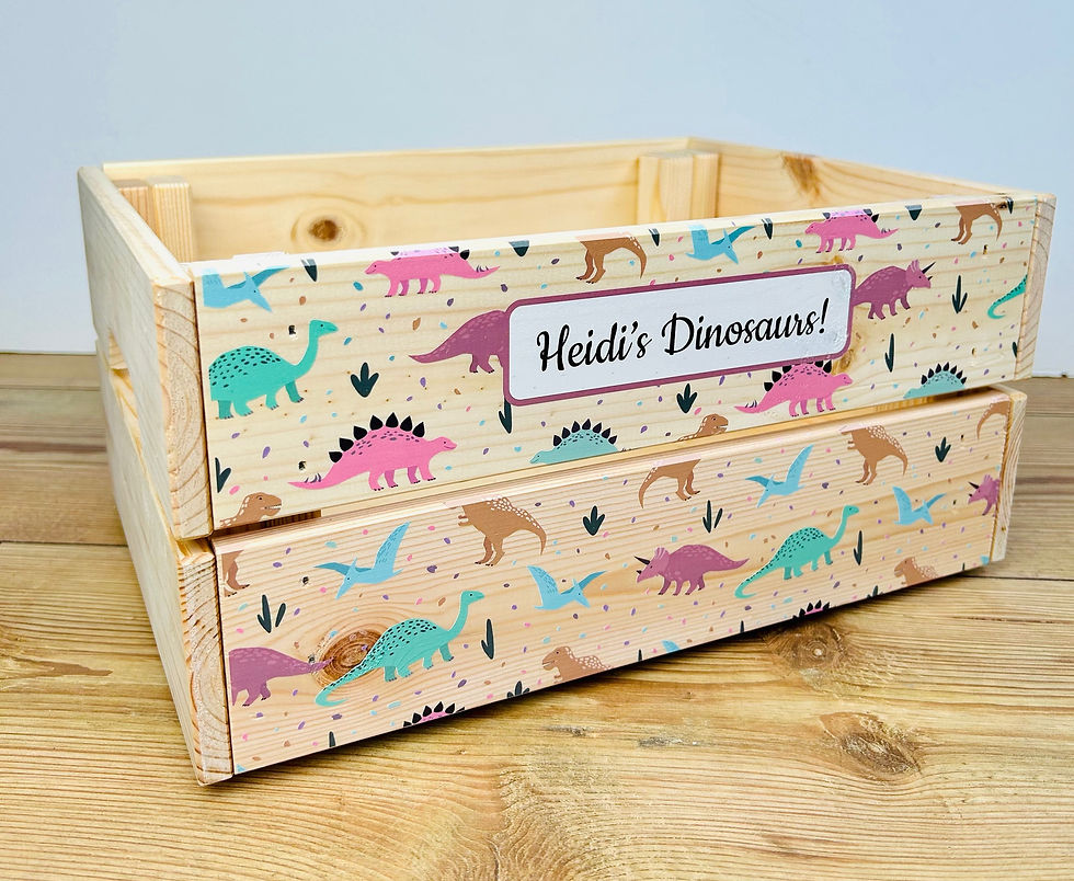 Thumbnail: Personalised Pastel Dinosaur crate