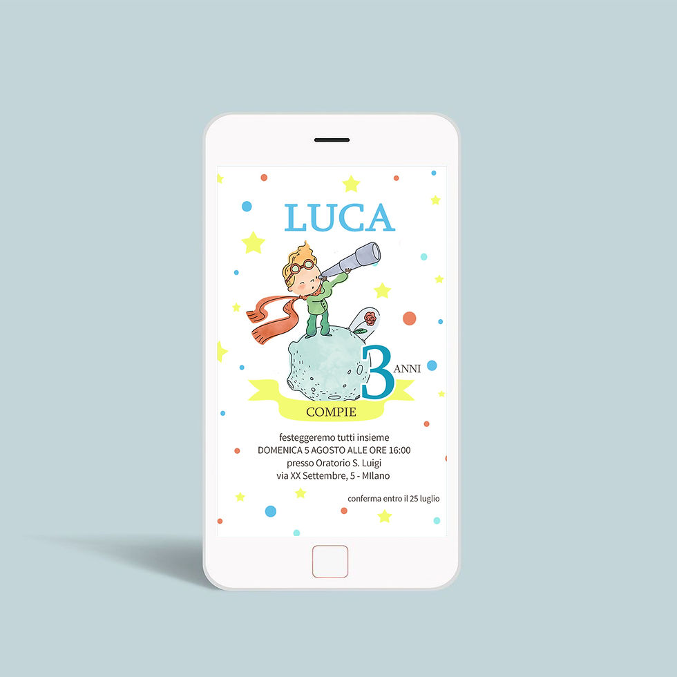 Miniatura: Piccolo Principe - Invito Digitale