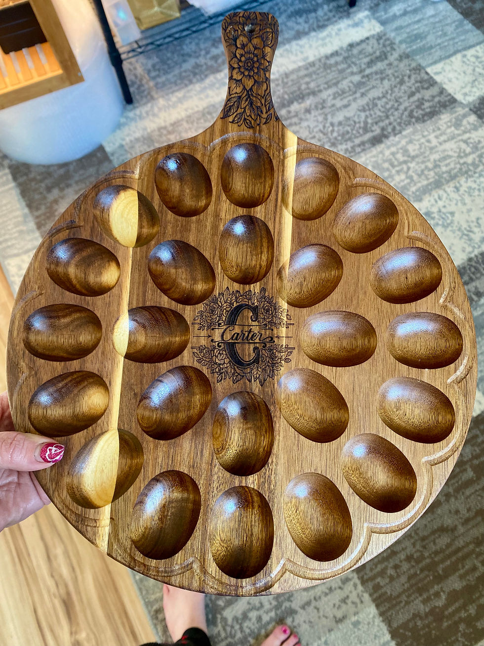 Thumbnail: Scalloped Border Deviled Egg Tray