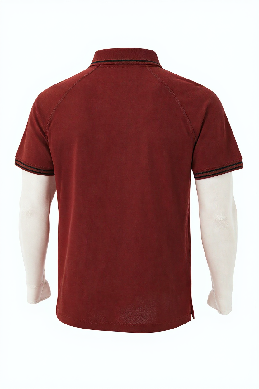 Thumbnail: Zundooz London Men's Polo Shirt Burgundy