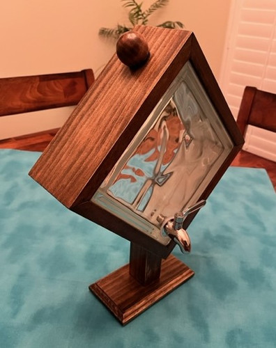 Whiskey Dispenser - Stained or Natural Pine | Wilkes Woodworking