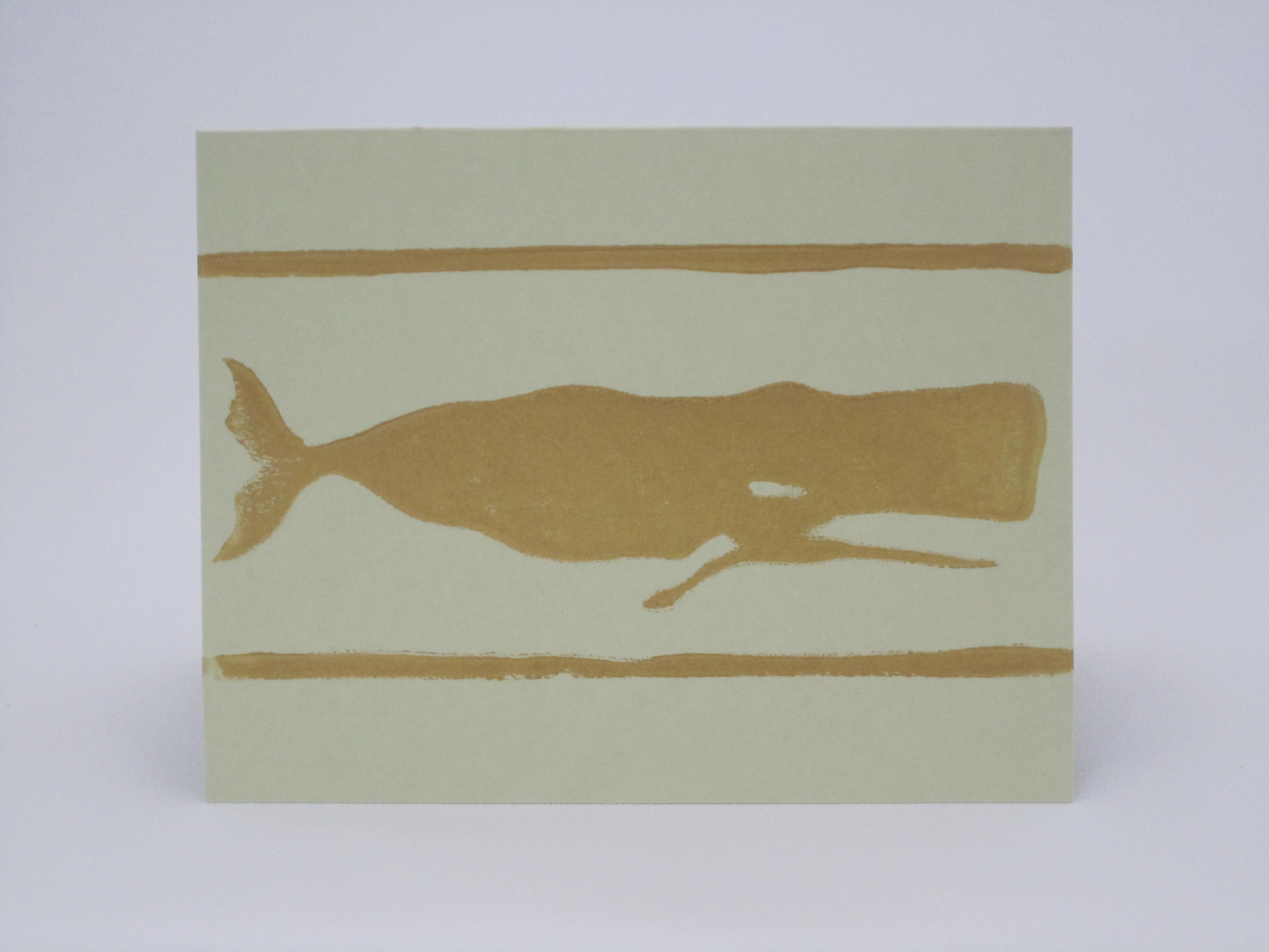 Gold Whale (pack of 5 cards)