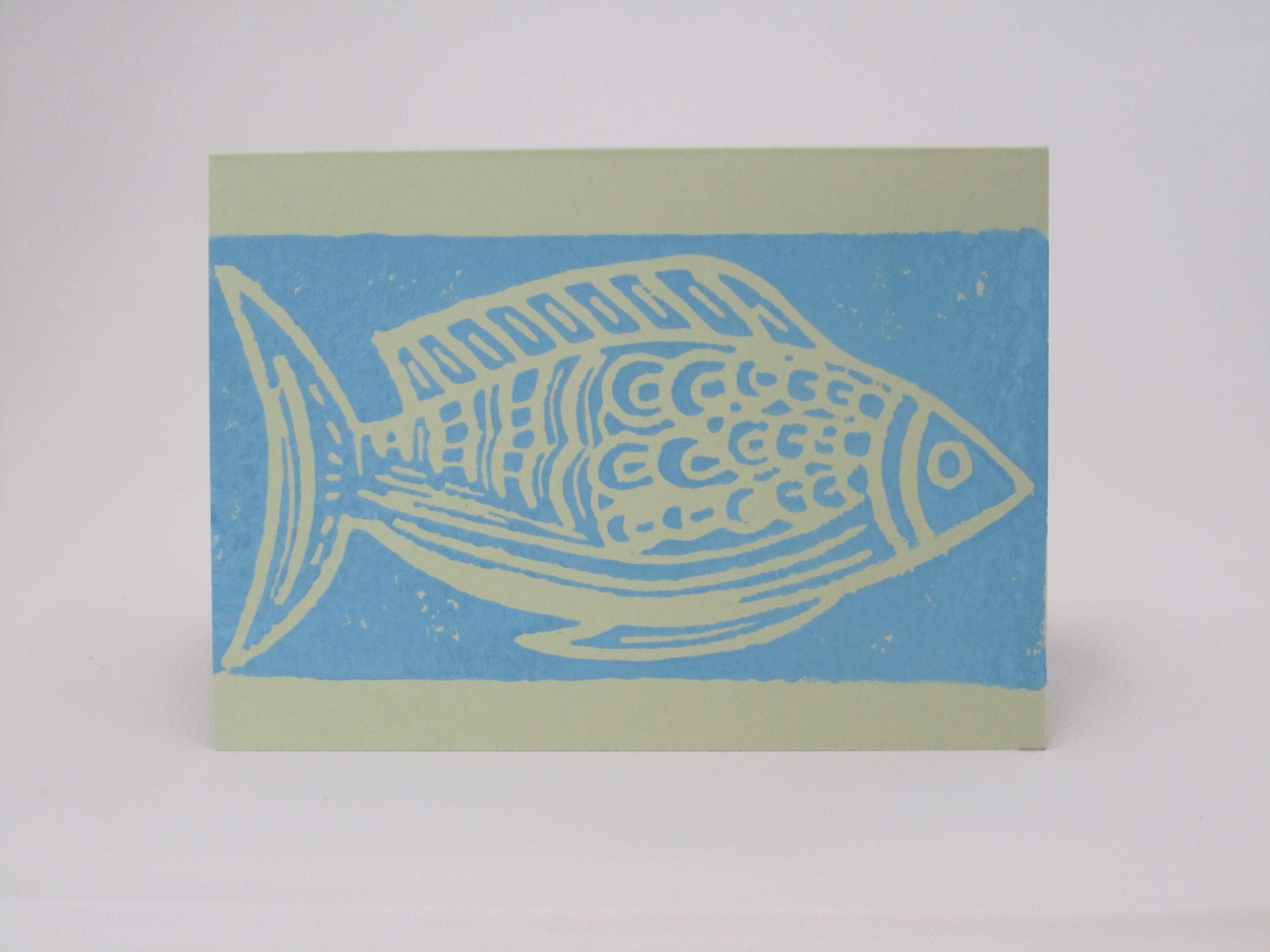 Light Blue Fin Fish (pack of 5 cards)