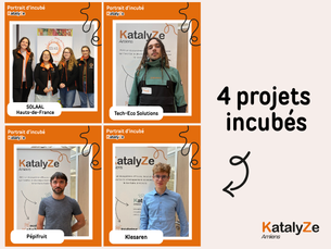 Découvrez 4 projets incubés chez KatalyZe