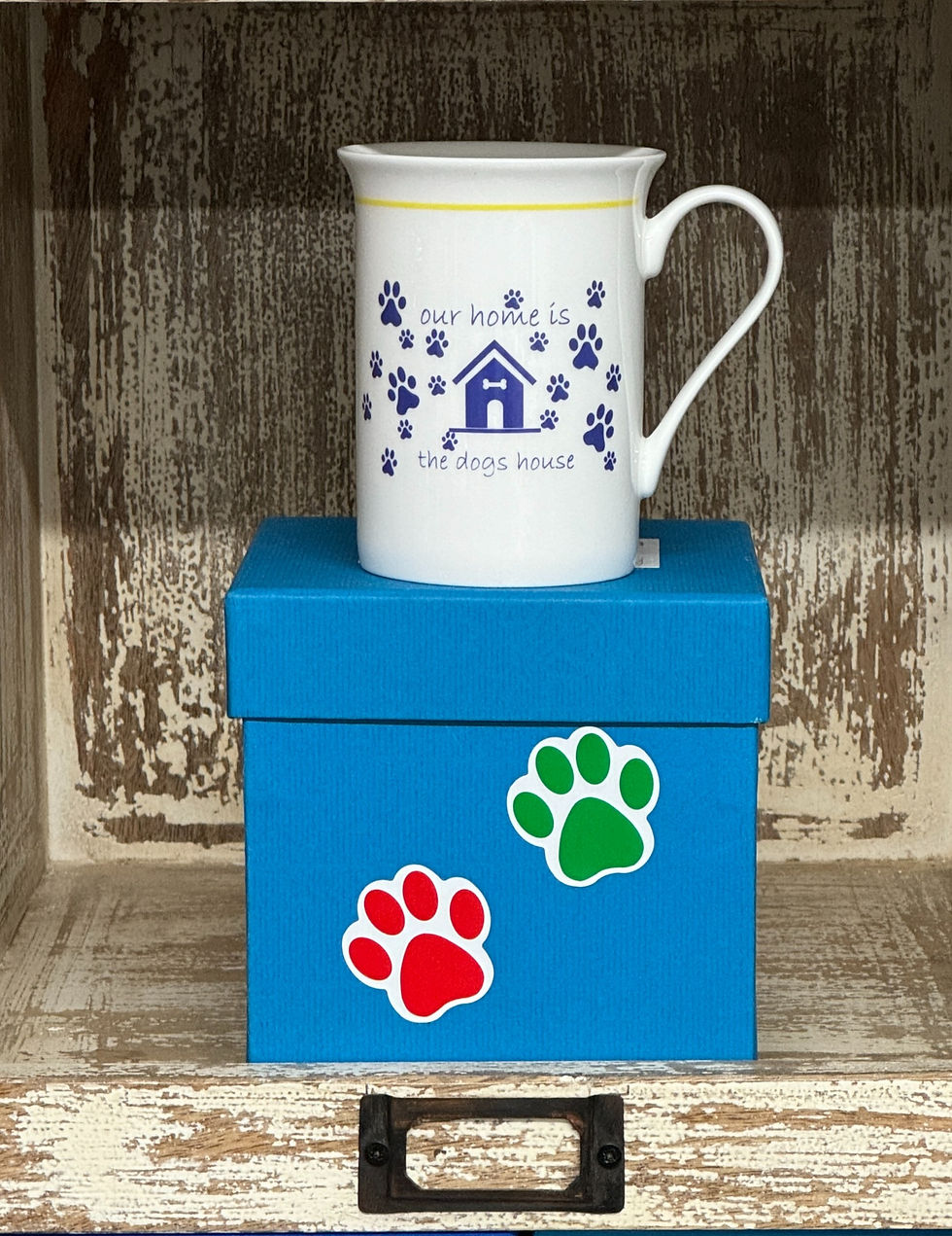 Our Home is the dogs house Bone Chine Mug SkyeBubble