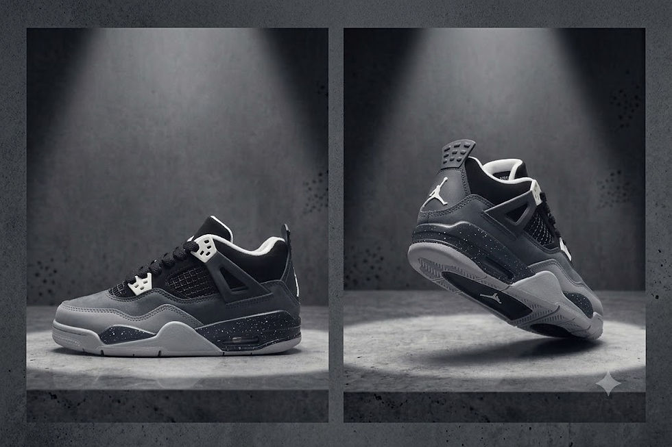 Thumbnail: Kids Jordan 4 Retro "Fear"