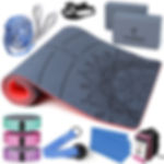 1/3 Yoga Mat Thick Yoga Kit and Sets for Beginners Include High Density Yoga Mat