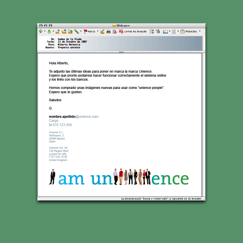 unience email