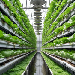 Industrial Aquaponics That's Growing Vegetables ,Vertical Farming