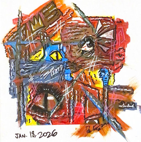 el gato azul