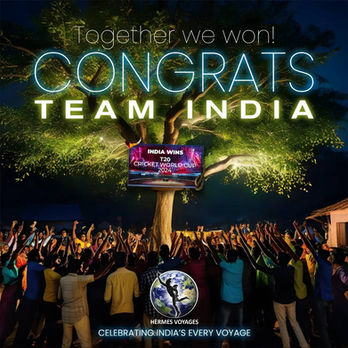 Congrats Team India, Together we won! Celebrating India's every Voyage.
