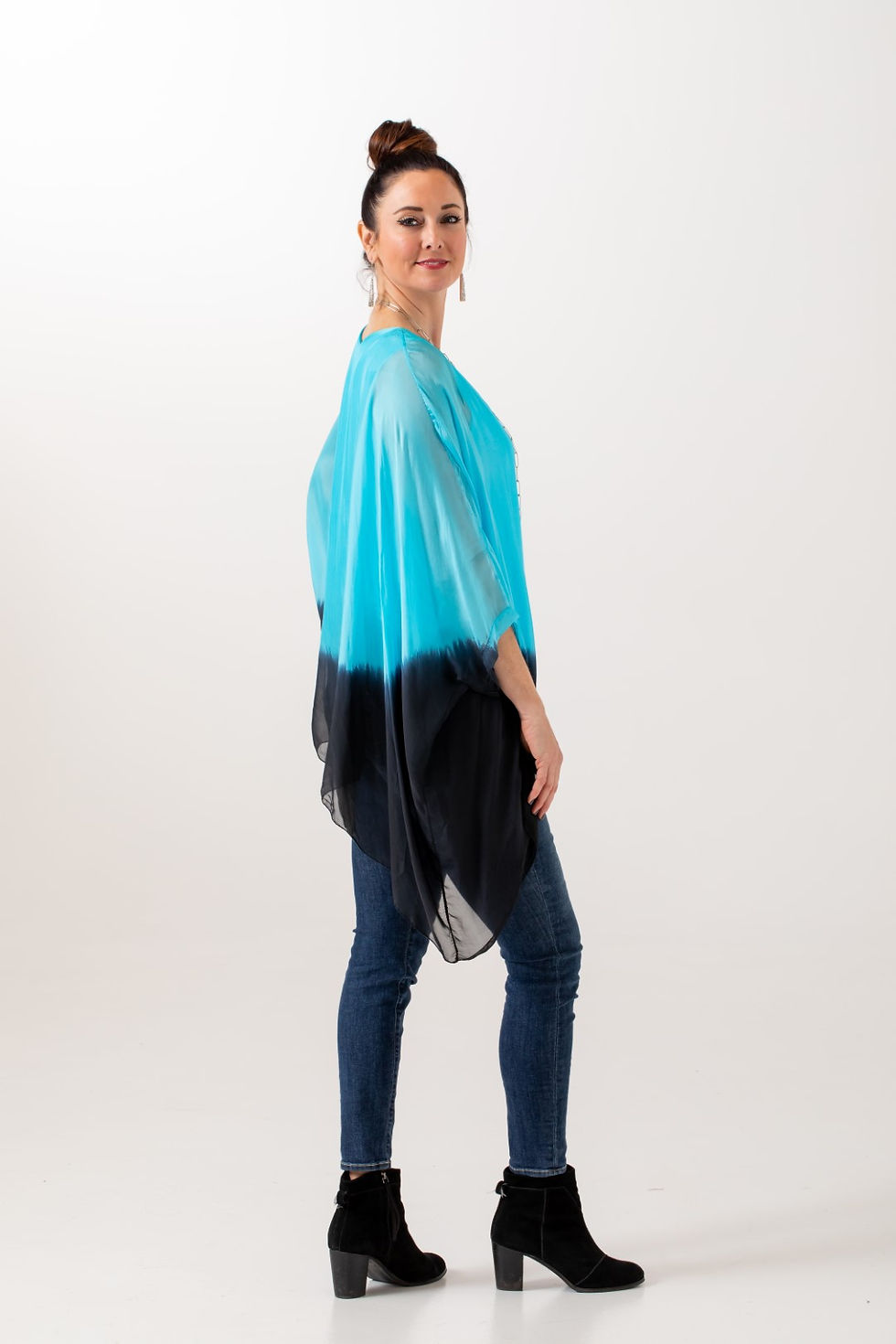 Thumbnail: Silk Ombre Kaftan Blouse