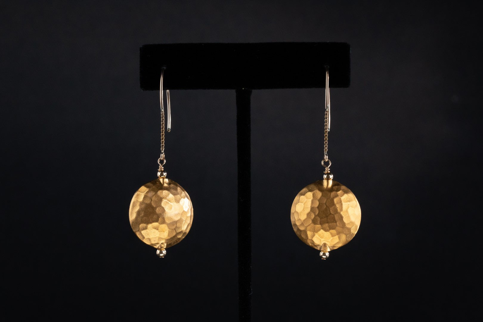Hammered Gold Earrings