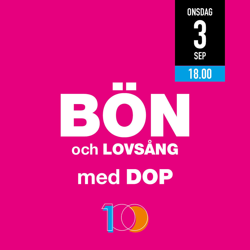 Bön och lovsång med dop.