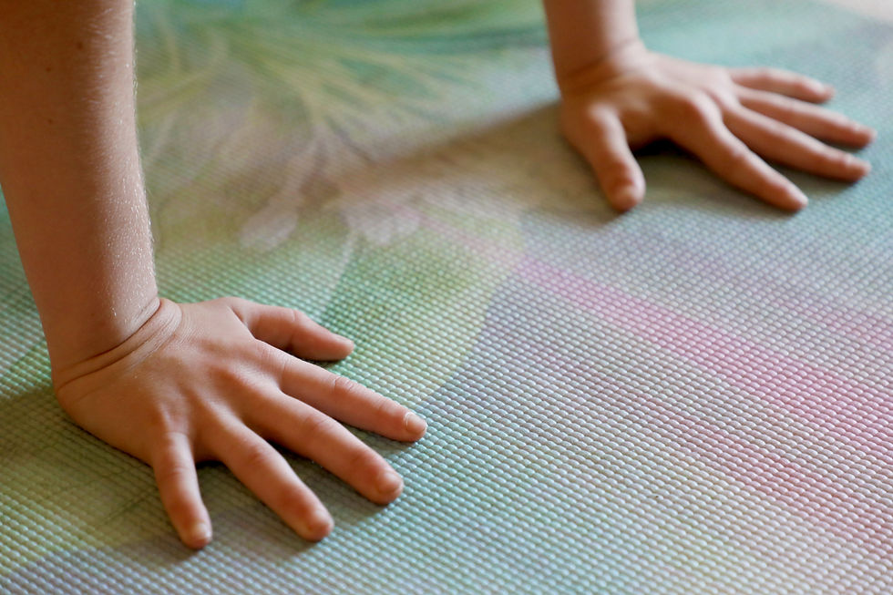 Thumbnail: Palms from heaven Yoga mat in Pink & Green