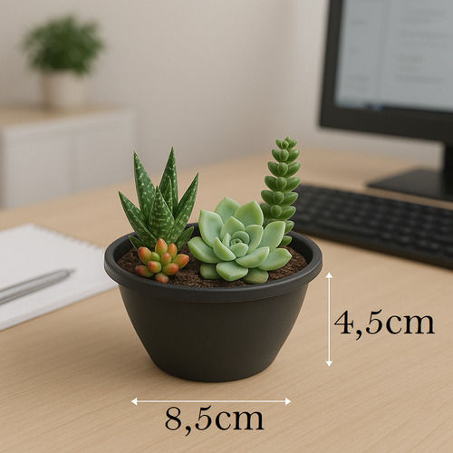 Miniatura: 2x Mini Cuia Vaso 8,5cmx4,5cm Top Pequeno P/ Plantas E Sucul