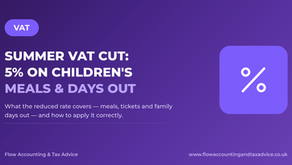 Summer VAT Cut: 5% VAT on Children’s Meals, Tickets and Family Days Out
