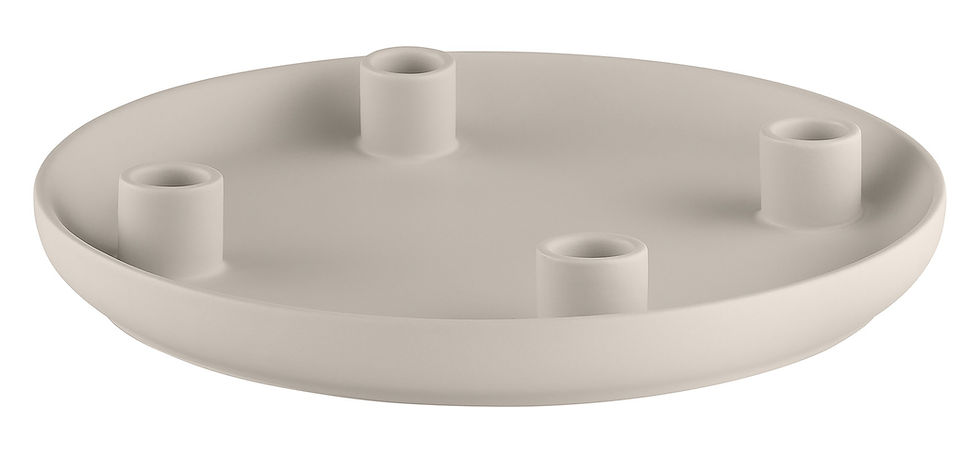 Miniaturbild: Runder, Beiger Kerzenhalter für vier Kerzen von Blomus.