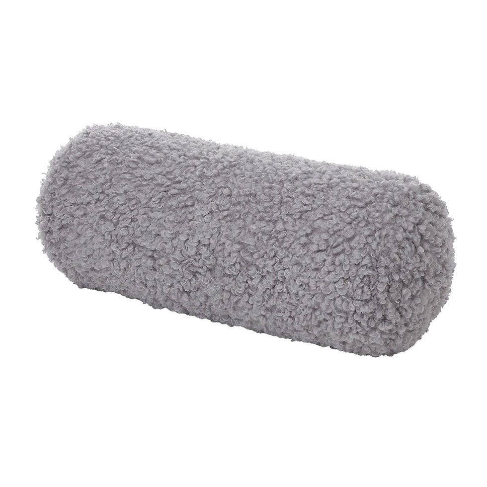 blomus TEDDY Bolster in Sharkskin aus weichem, strukturiertem Polyester, 51 × 20 × 20 cm, als dekorative Kissenrolle für Sofa