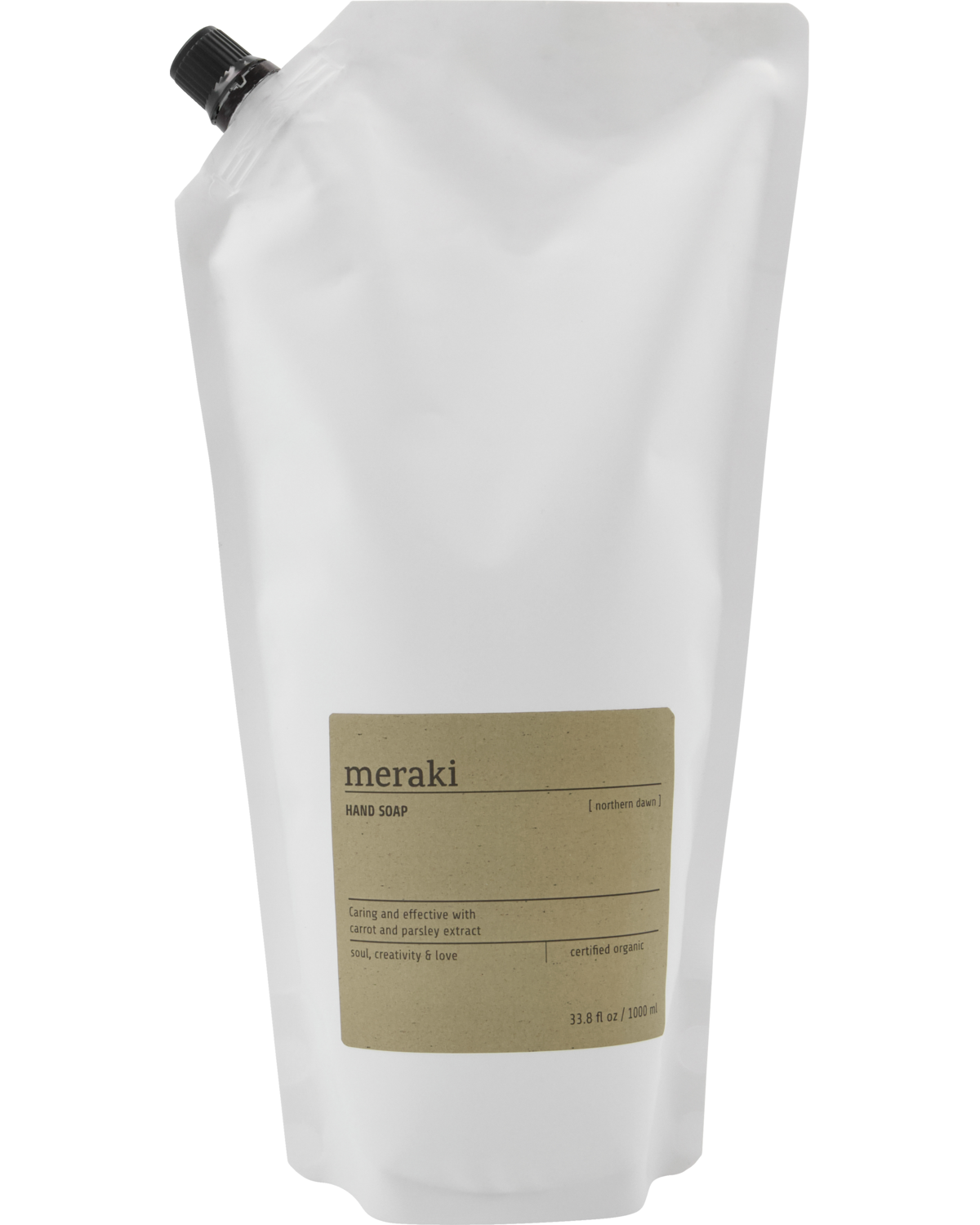 Handseifen-Nachfüllbeutel mit Northern Dawn Seife von Meraki.
