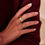 Miniaturbild: Fingerring namens Hayley von The Finds mit 18k Vergoldung