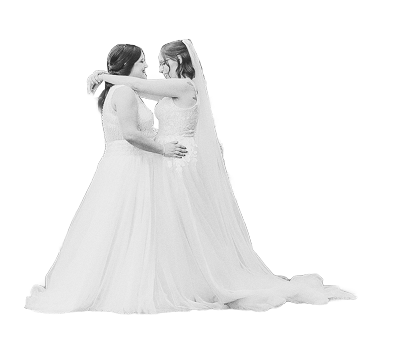 Pareja LGTBIQ+ boda novias