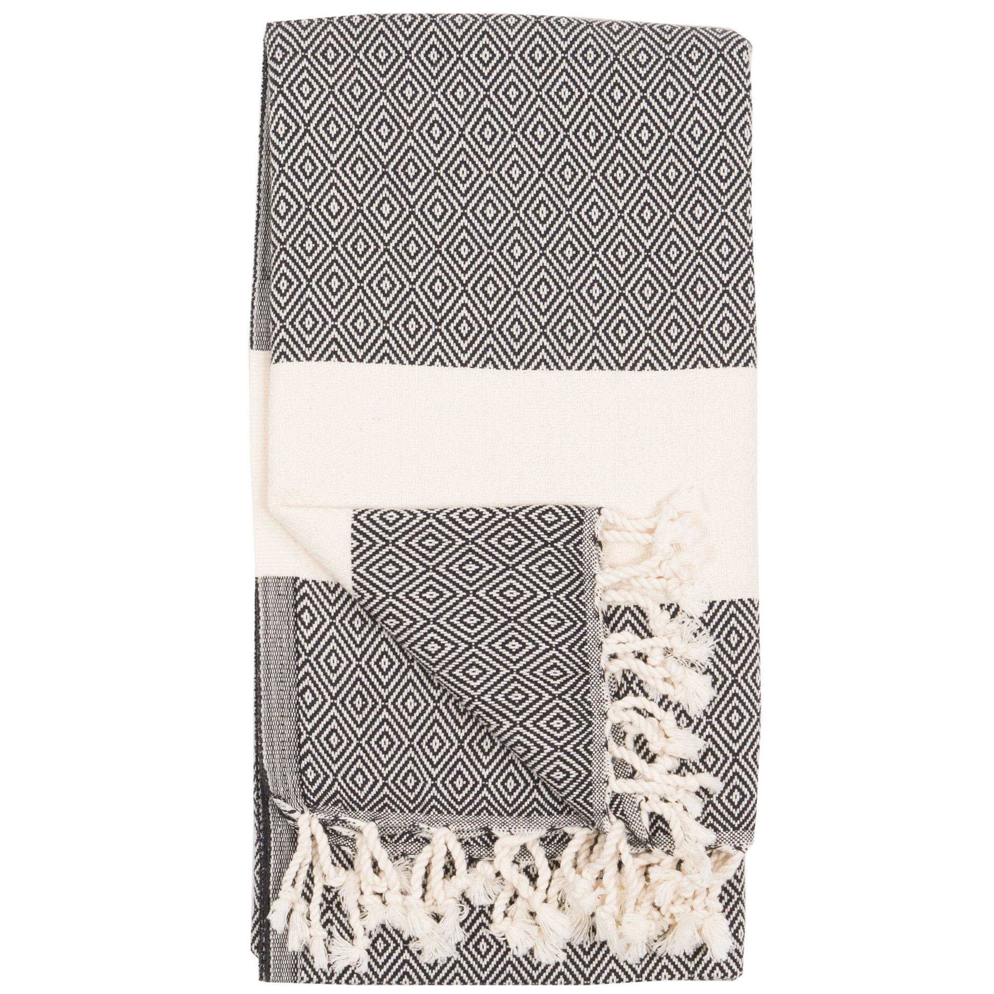 Turkish Bath Towel - Carbon, Diamond Mist