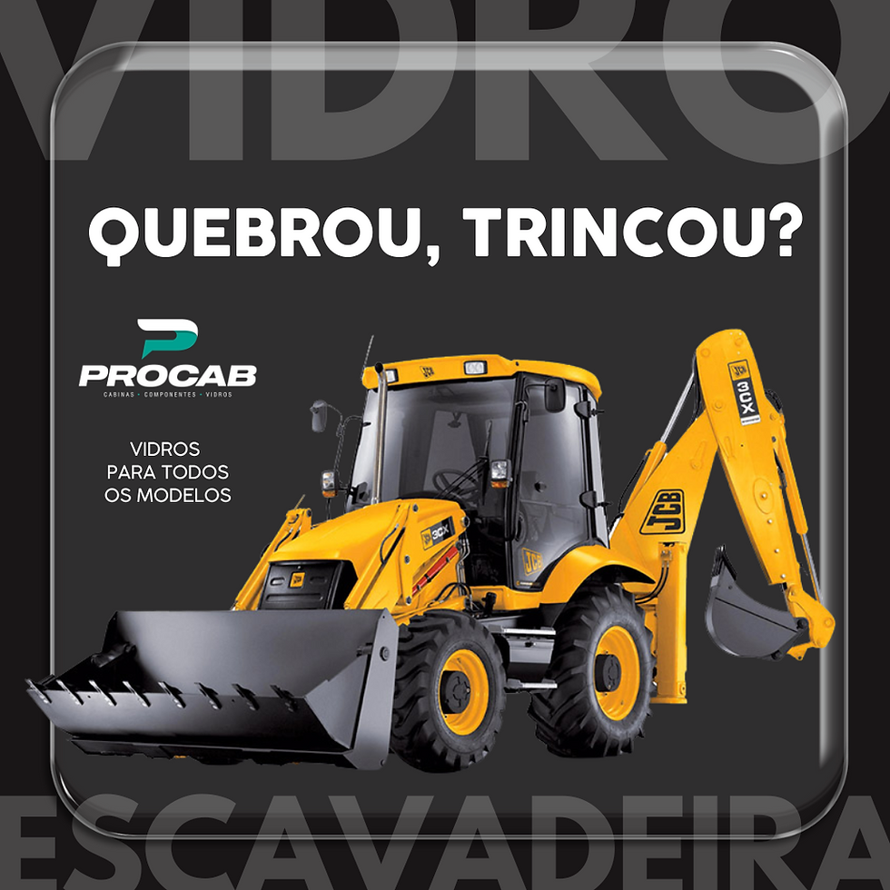 Vidros para Escavadeiras