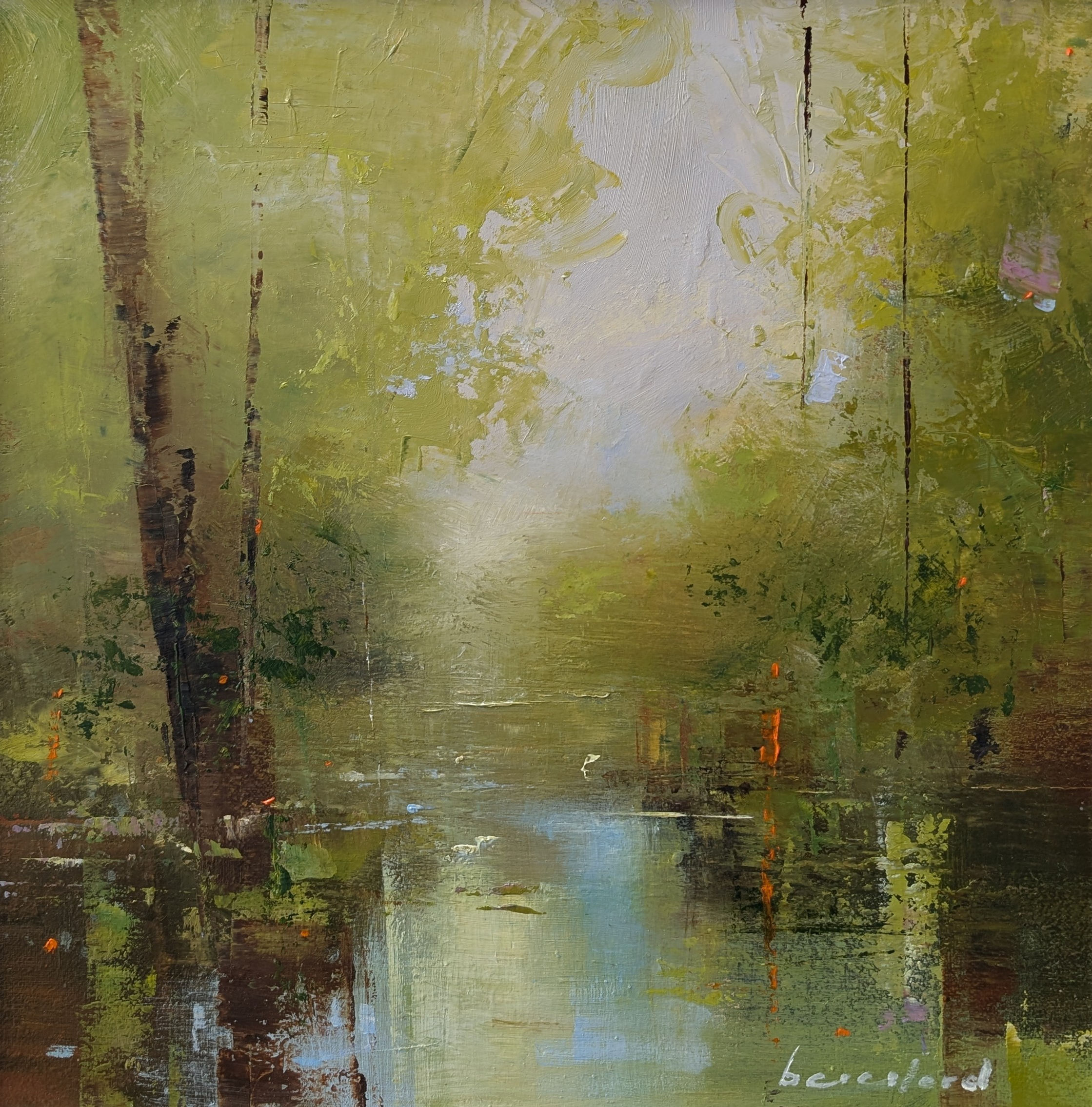 A View from the river bank by Mark Beresford 