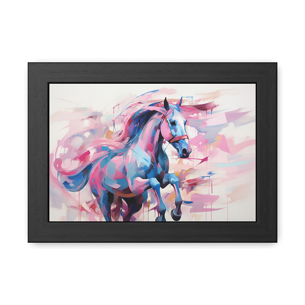 pink horse art
