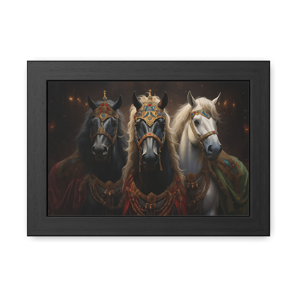 we three kings horse art
