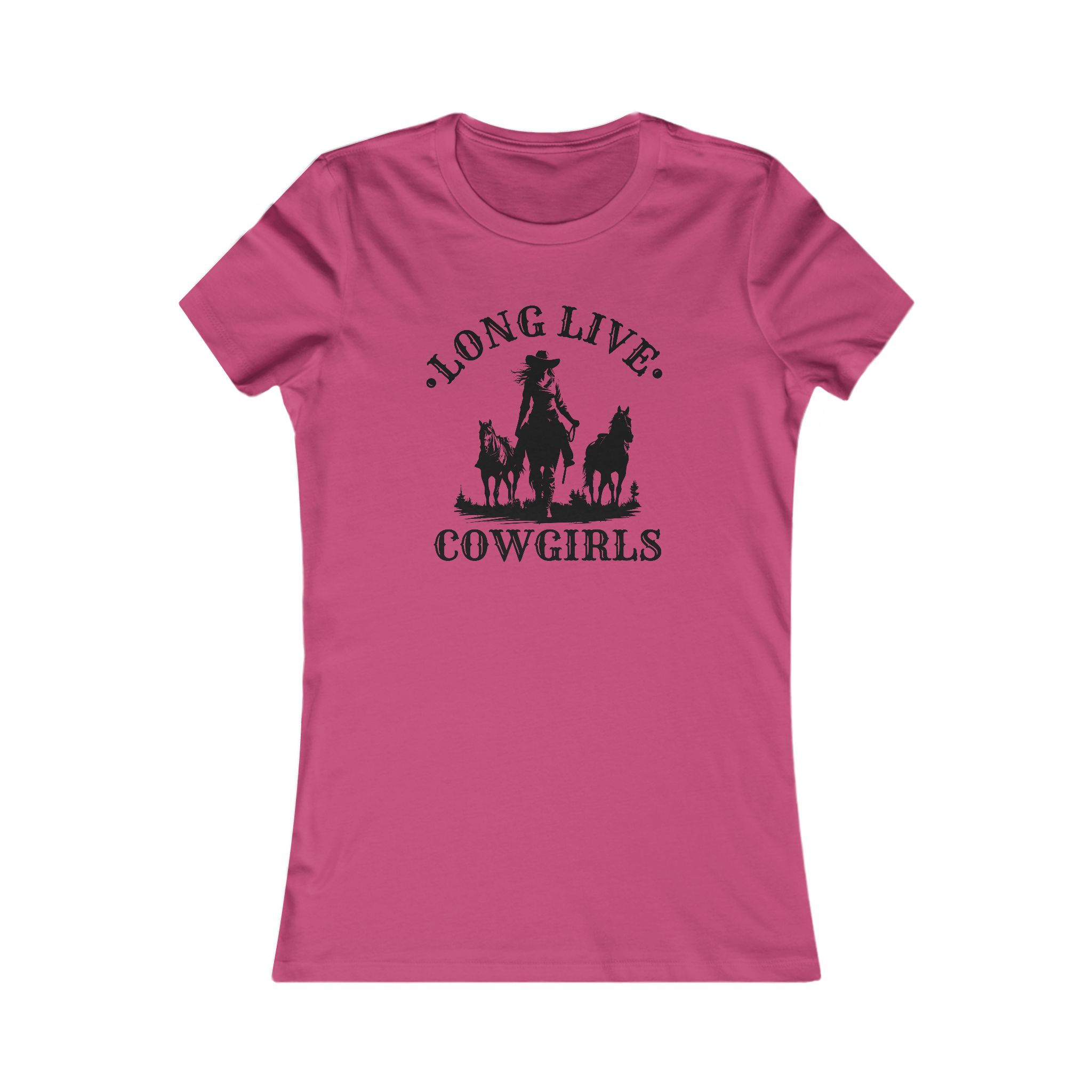 Long Live Cow Girls Ladies Premium T-Shirt