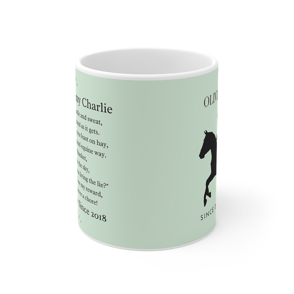 Miniatura: Personalized Horse Lover’s Mug with Fun Poem: Customise with names and date.