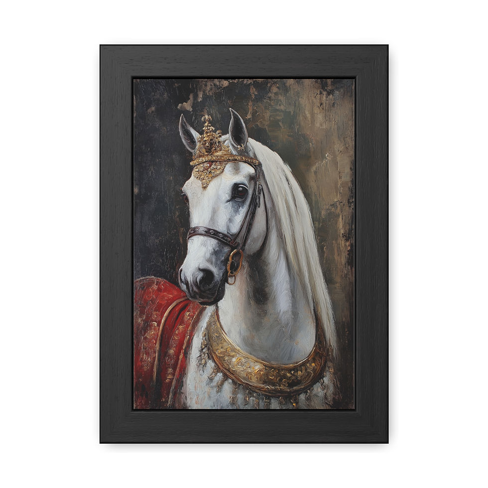 antique horse art work
