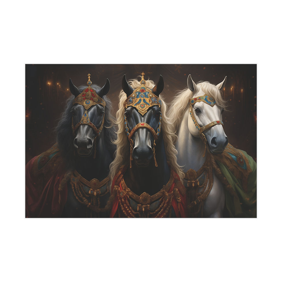we three kings horse poster