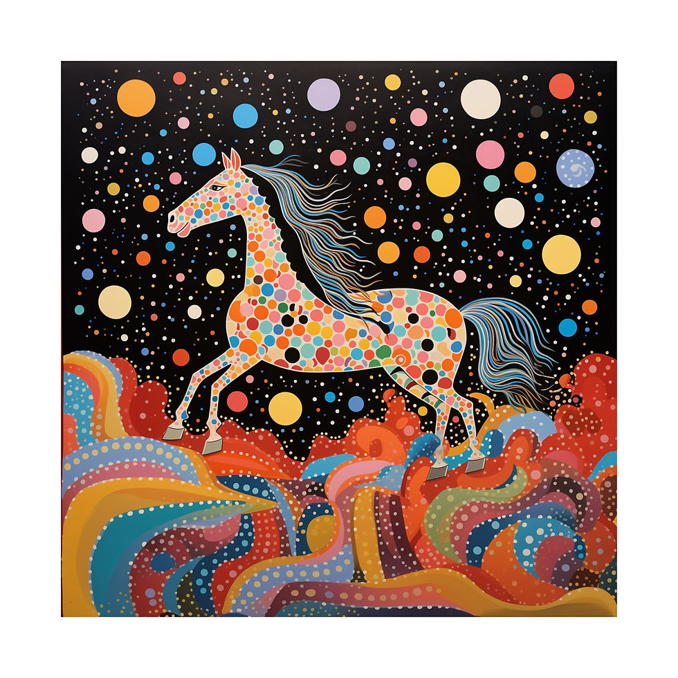 children's horse wall artwork
