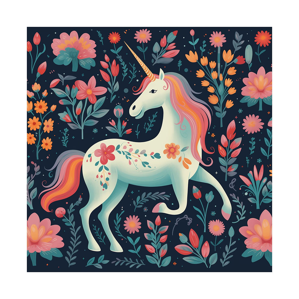 kids bedroom pony wall art